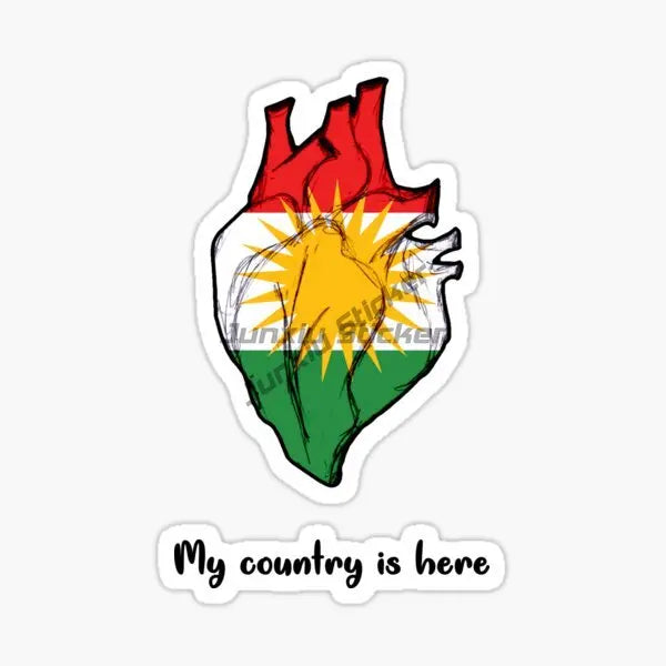 KURDISTAN Flag Car Stickers