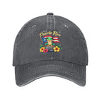Hispanic Heritage Month Puerto Rico Coqui Frog Taino Symbol Baseball Cap