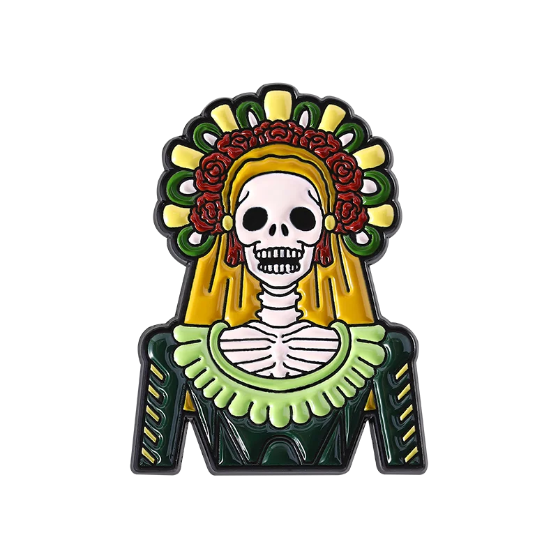 Day Of The Dead, & Halloween Enamel Pins