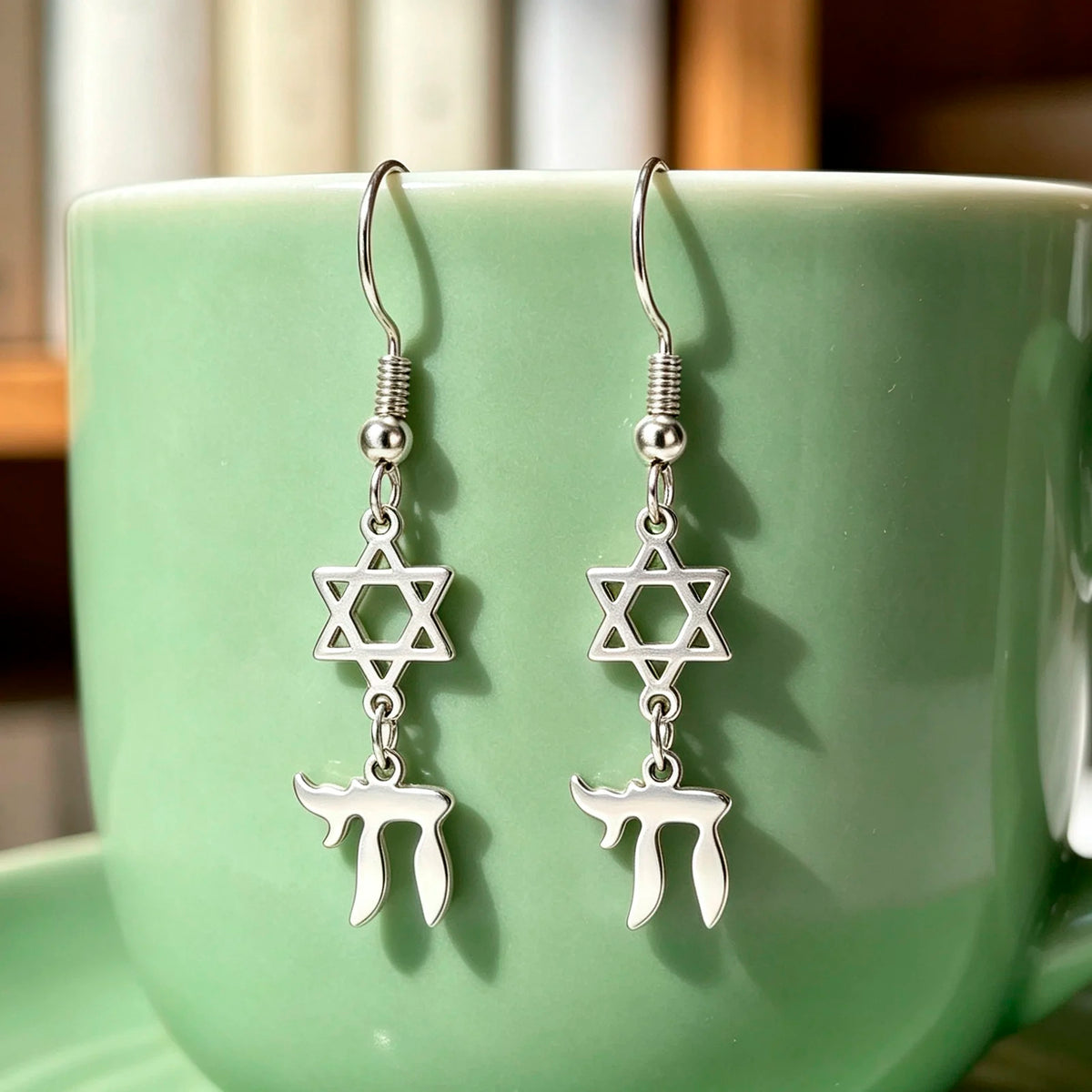 Star of David Chai Women Earrings