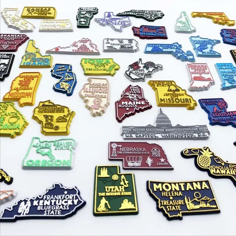 U.S. States Refrigerator Magnet