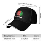 Afghanistan Flag Charcoal Baseball Cap