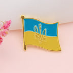 Ukraine Map Enamel Pins