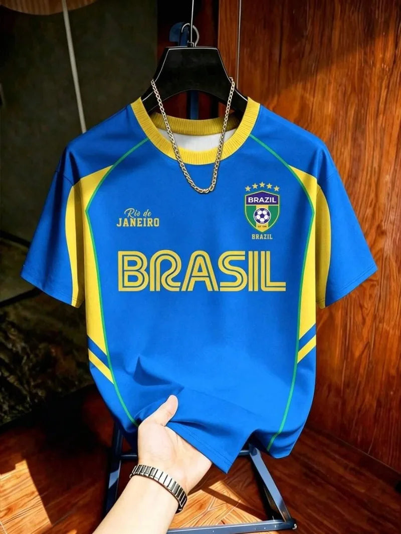 Brazilian Retro Theme Jersey Tee