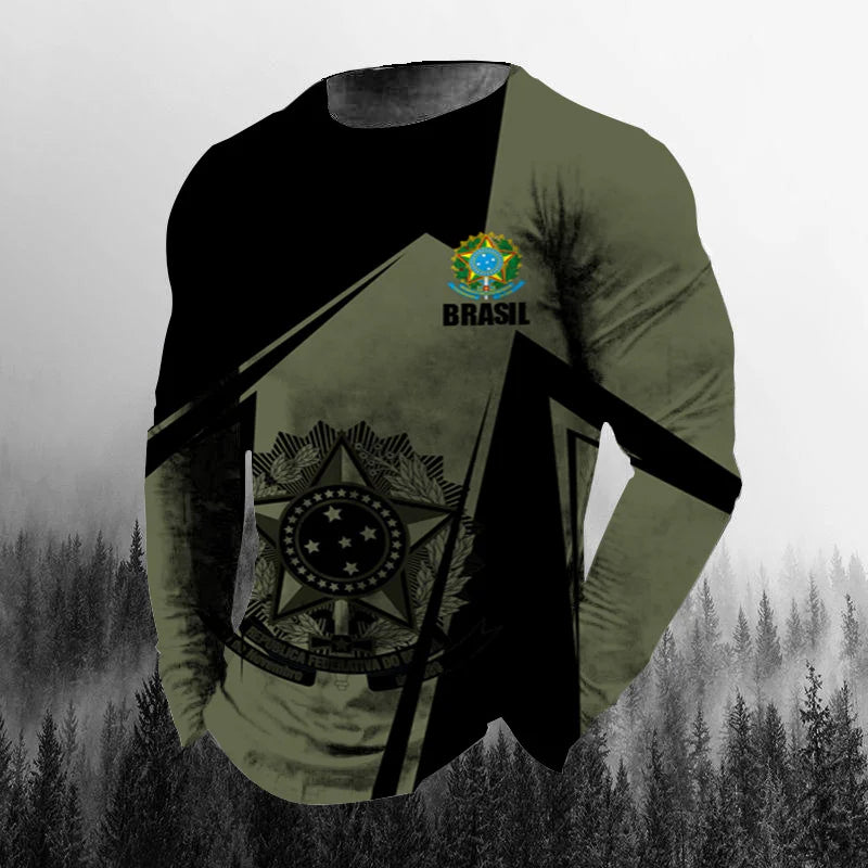Brazil Flag 3D Print Tee