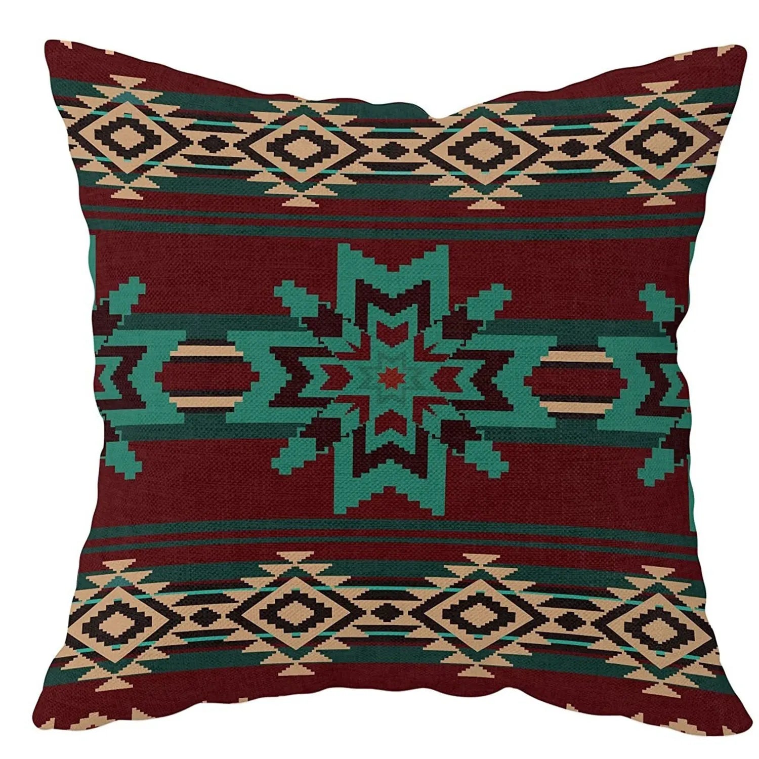 1 set Western Throw Pillow Native American Tribal