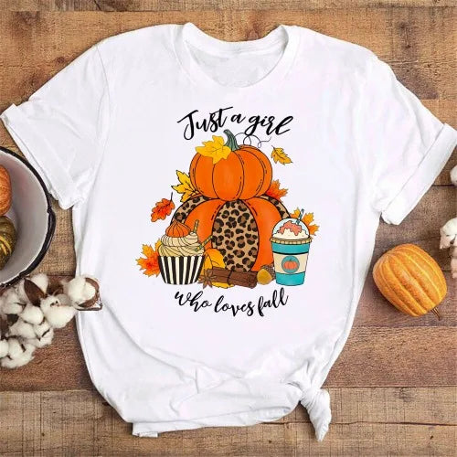Just A Girl Who Loves Fall Shirt