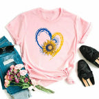 Ukraine Flag Sunflower