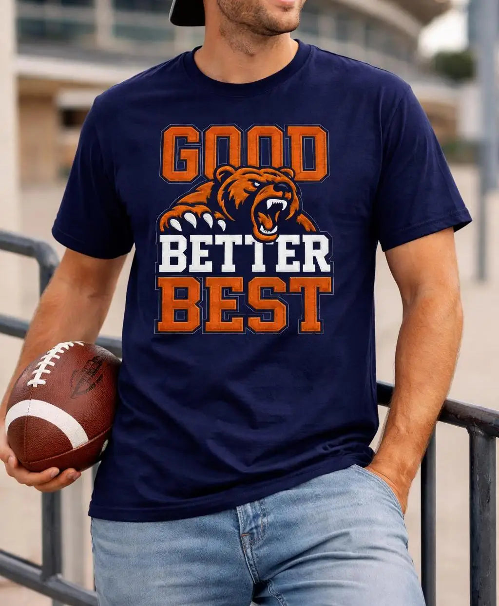 Good Better Best Bear T Shirt Chicago Football