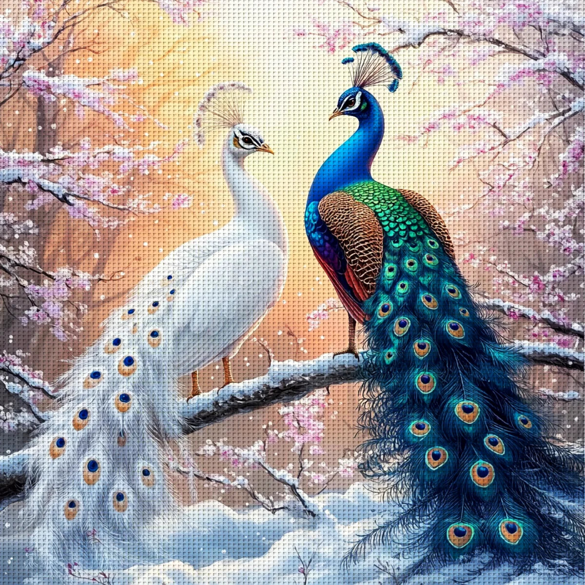 Peacock Print Stitch Set