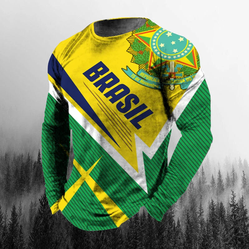 Brazil Flag 3D Print Tee