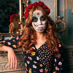 Day of the Dead Face Temporary Sticker Kit