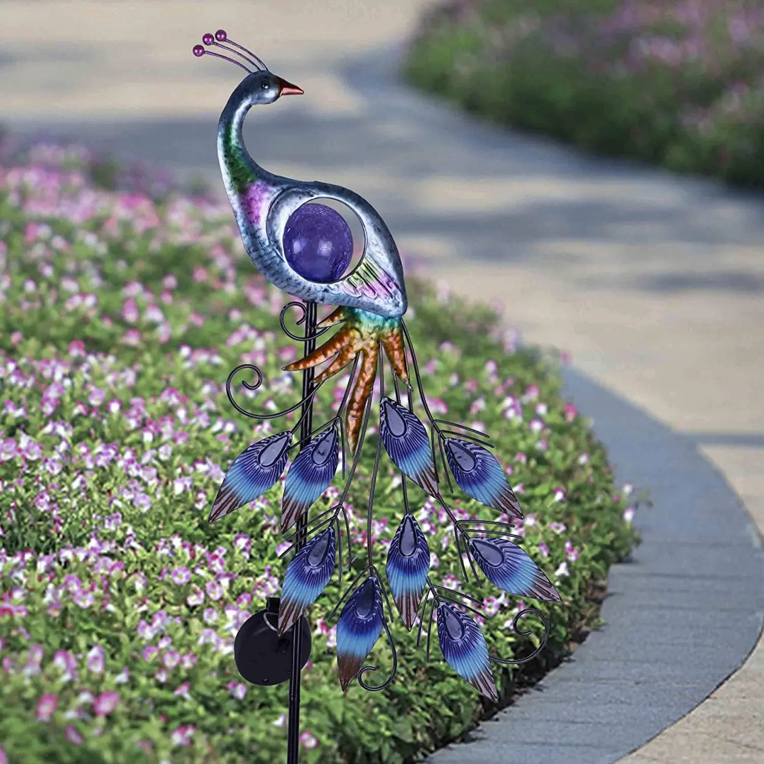 Peacock Solar Garden Light