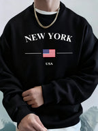 New York USA Flag  Fleece Hoodies Sport