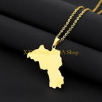 Unique Kurdistan Map Necklace