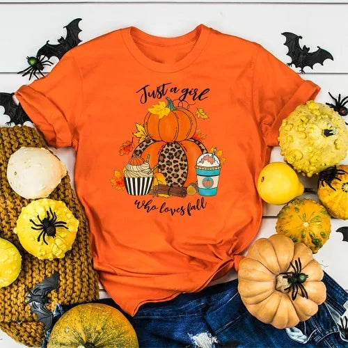 Just A Girl Who Loves Fall Shirt