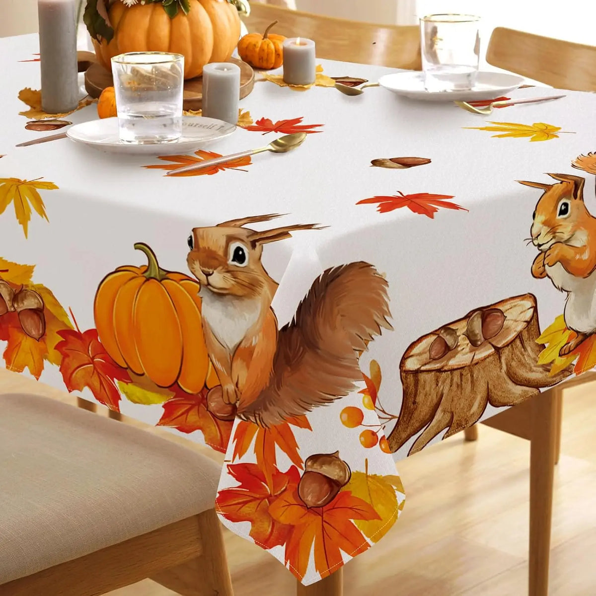 Tablecloth Party Decor Autumn Maple Leaf