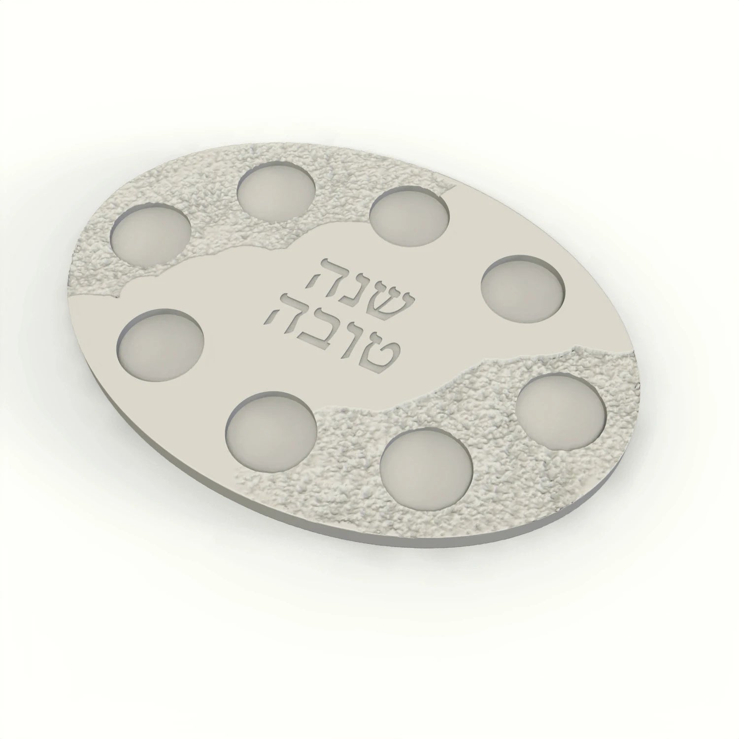 Silicone Mold For Oval Rosh Hashanah Jewish New Year
