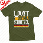 I Dont Give A Schnitzel Beer Germany Flag Men T-Shirt