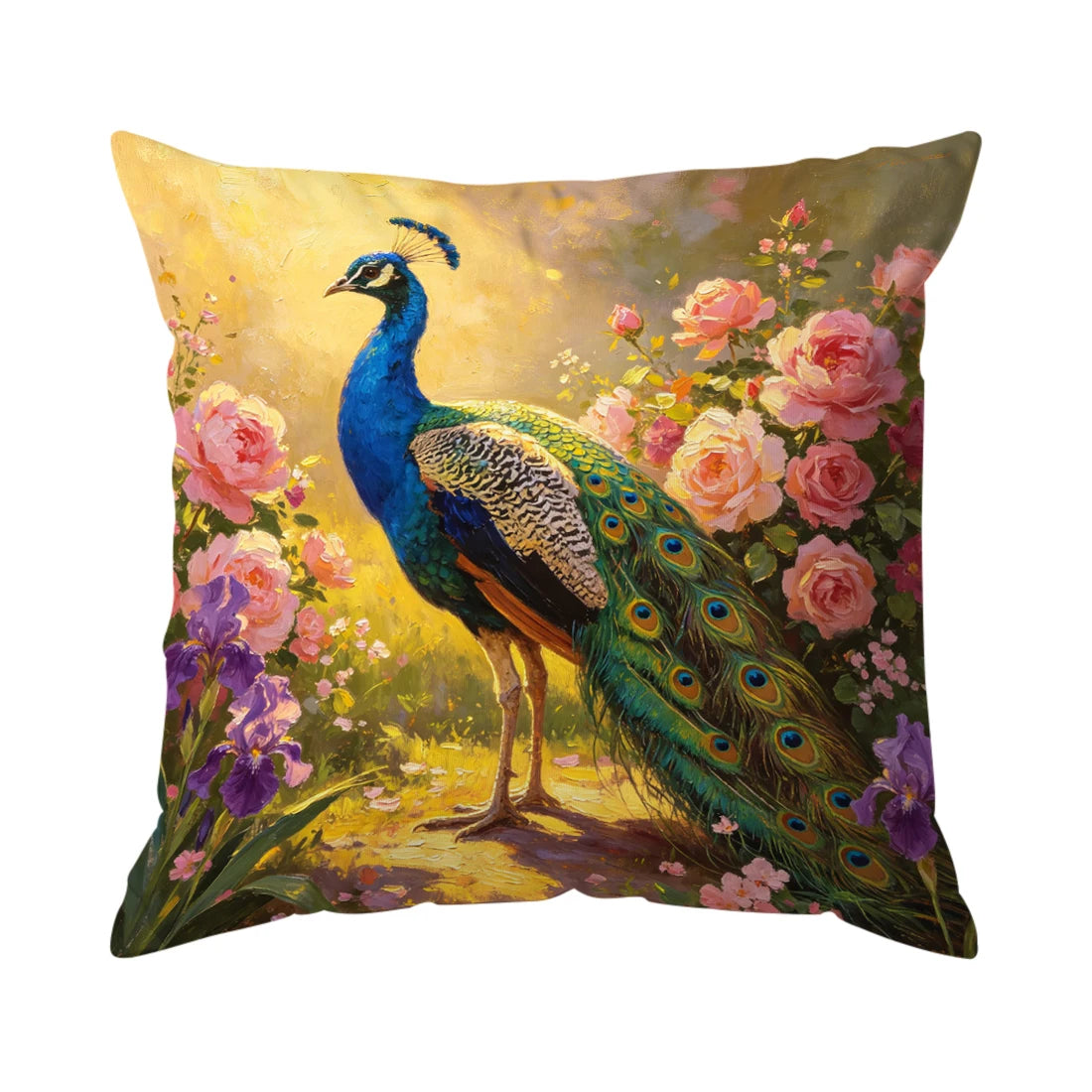 Peacock Pillowcase Decor