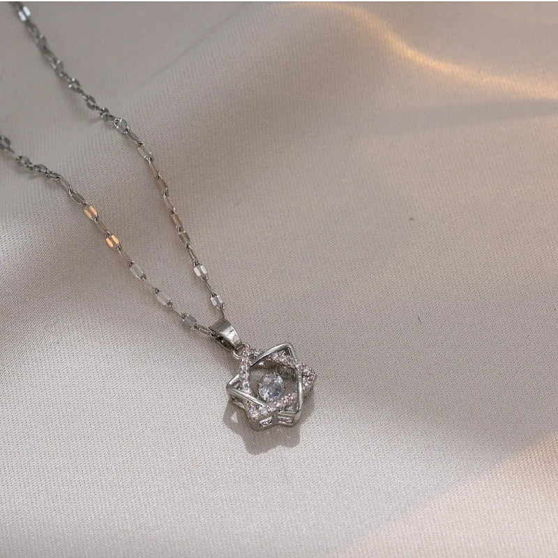 Jewish Magen Star of David Sterling Necklace