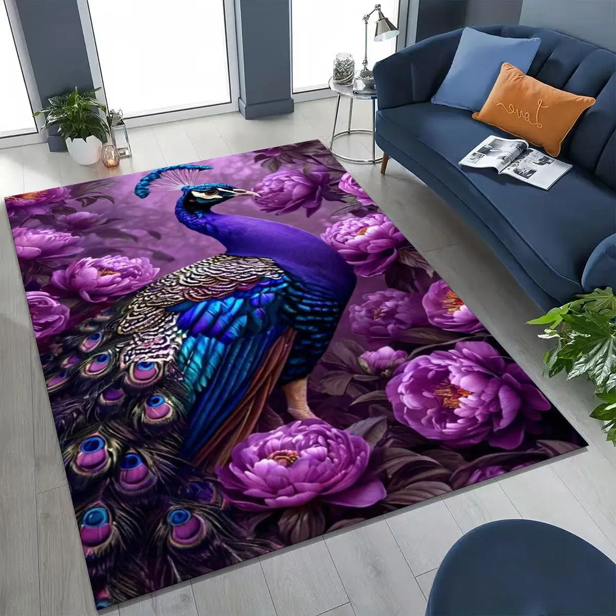 Peacock Rug Decor