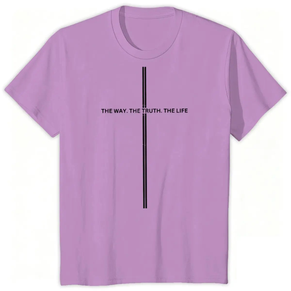Jesus Cross Print Christian T-shirt