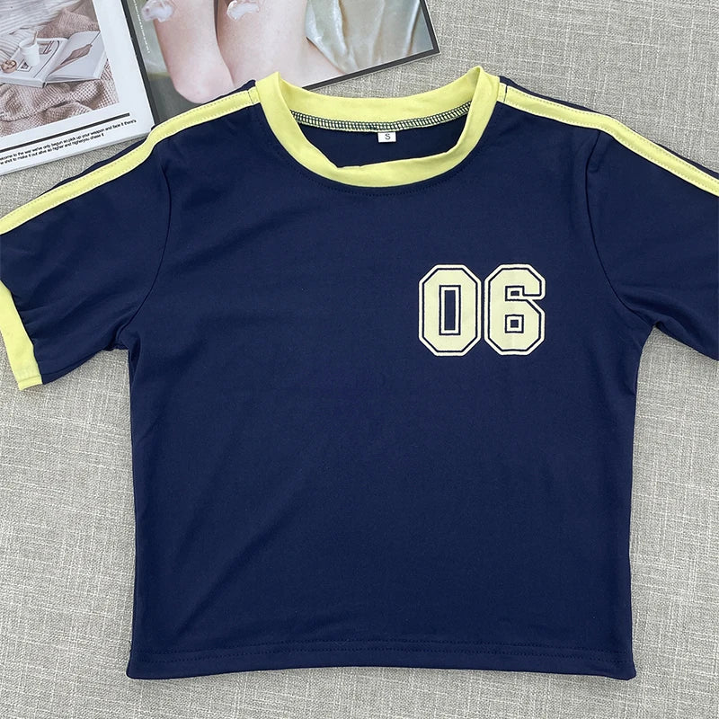 Brazil Letter Print Crop Top