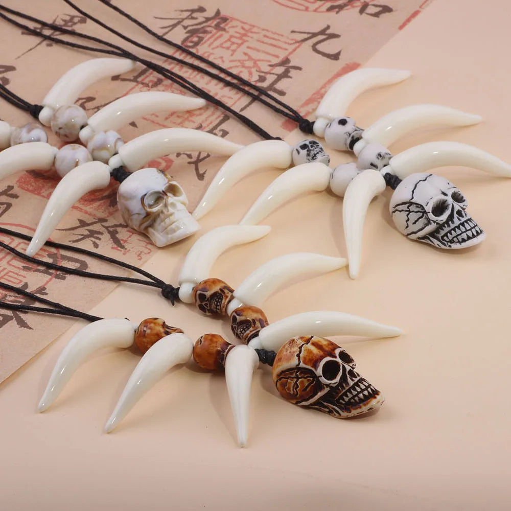 Dog Tooth Necklace Indian Indigenous
