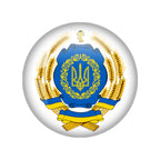 Ukrainian Flag Photo Round Glass
