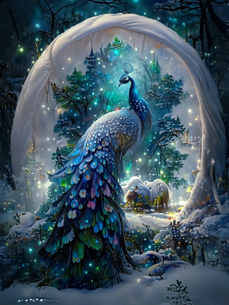 Fantasy Peacock Painting