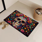 Mexican Day Of The Dead Skull Carpet Home Decor, Water-Resistant, Noni-Slip Floor Mat