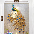 European Peacock Wall Clock
