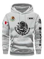 Hoodie Sweatshirt Mexican Flag Eagle – Warm Casual Top