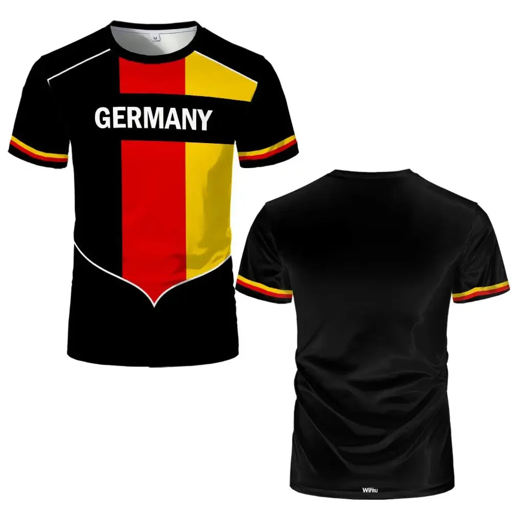Germany National Flag Map T-Shirt