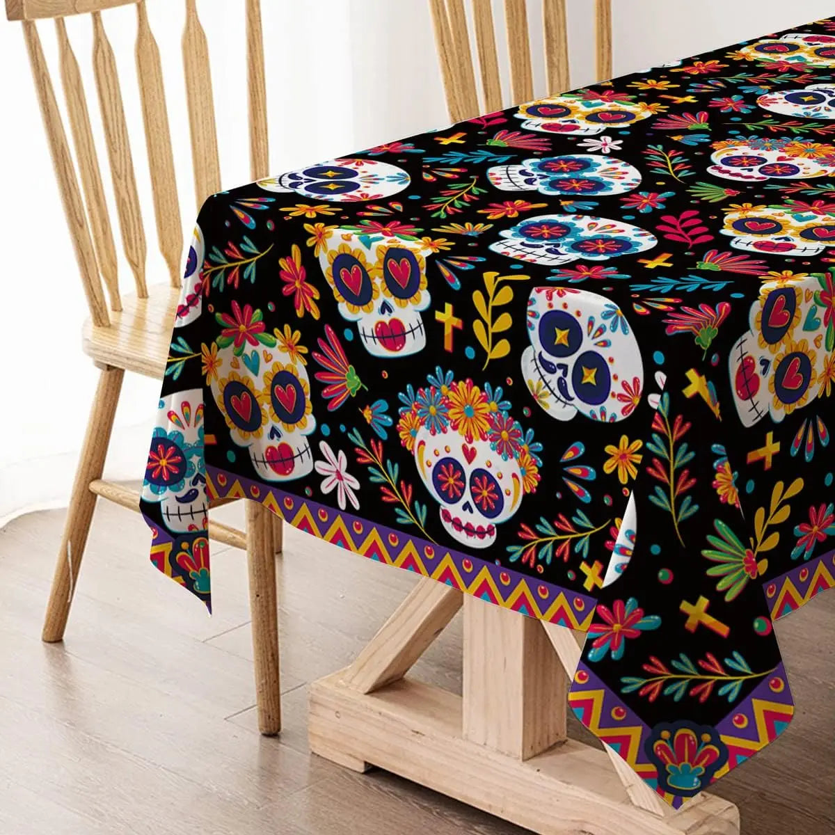 Dia DE Los Muertos Tablecloths Mexican Festival Decor Day of The Dead