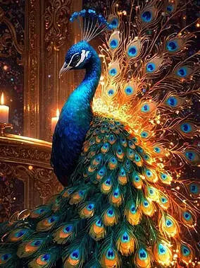 Huacan Diamond Mosaic Art Kit Peacock
