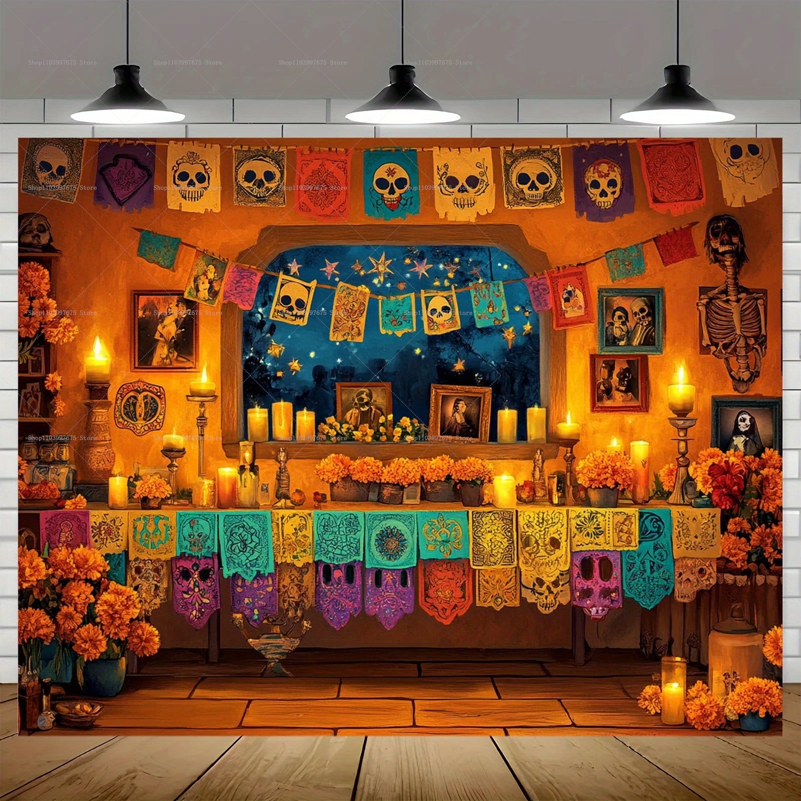 Day Of The Dead Photography Backdrop Mexican