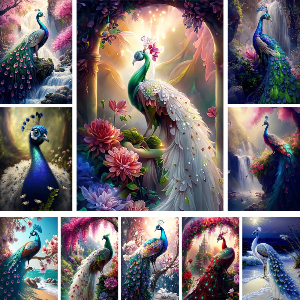 Peacock Cross Stitch Kit
