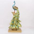 Peacock Decor Statue Sculpture