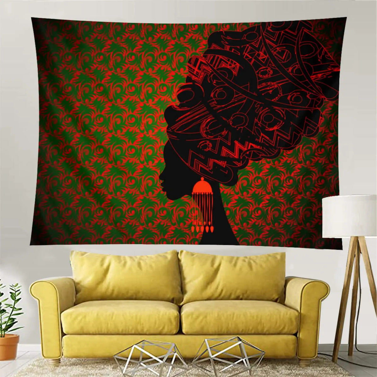 African Tapestry Wall Hanging Decor