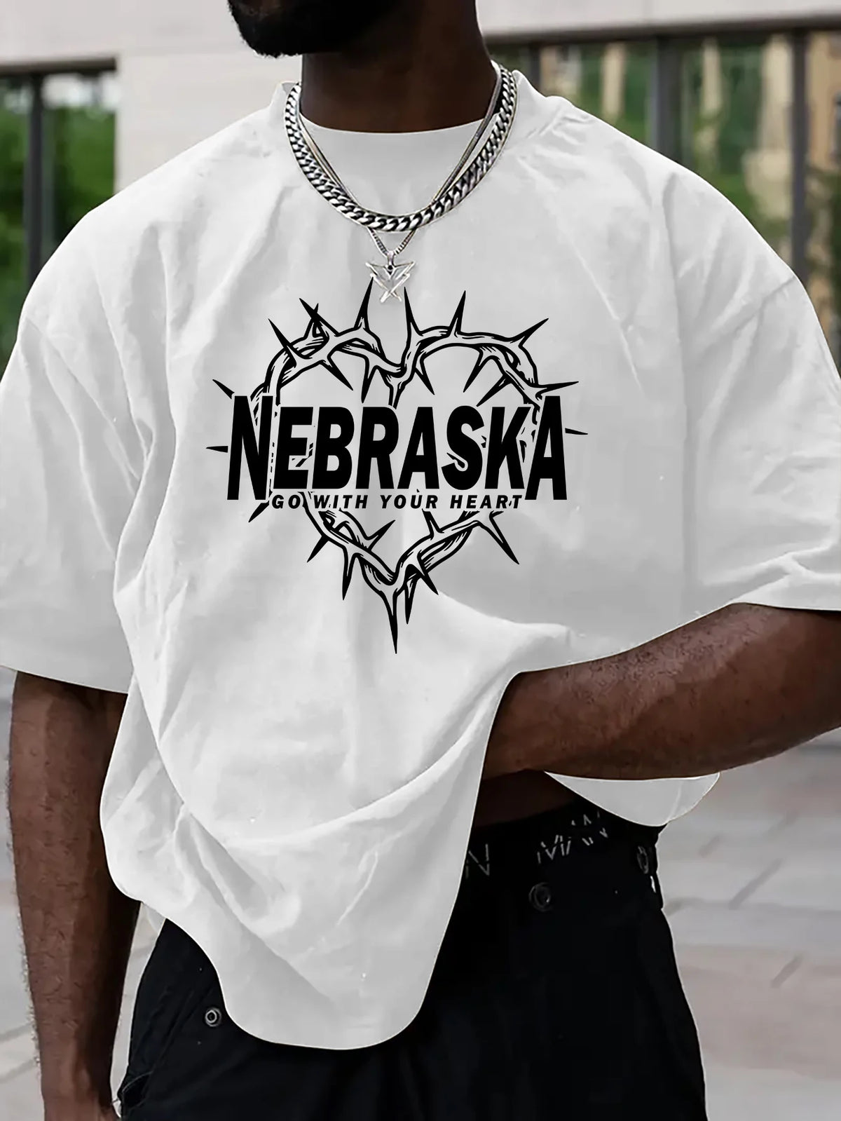 Nebraska Thorn Heart T Shirt