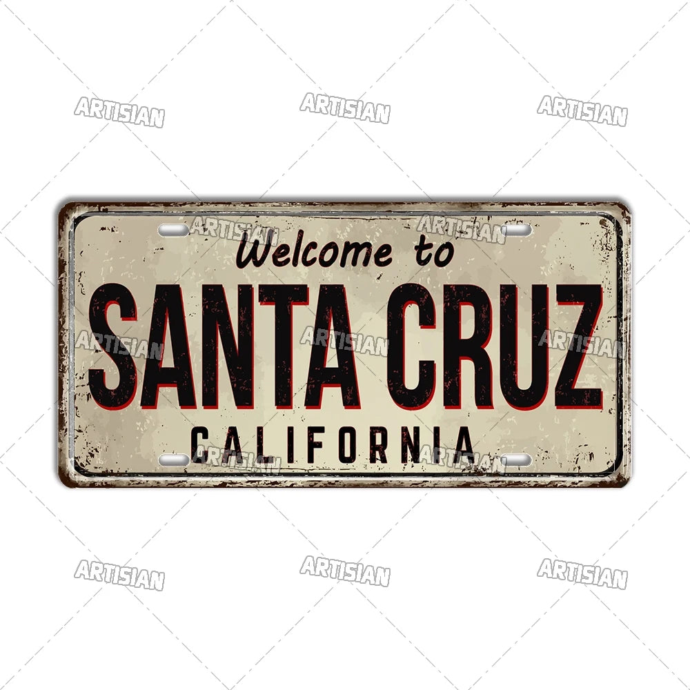 Welcome To USA City Car Plate