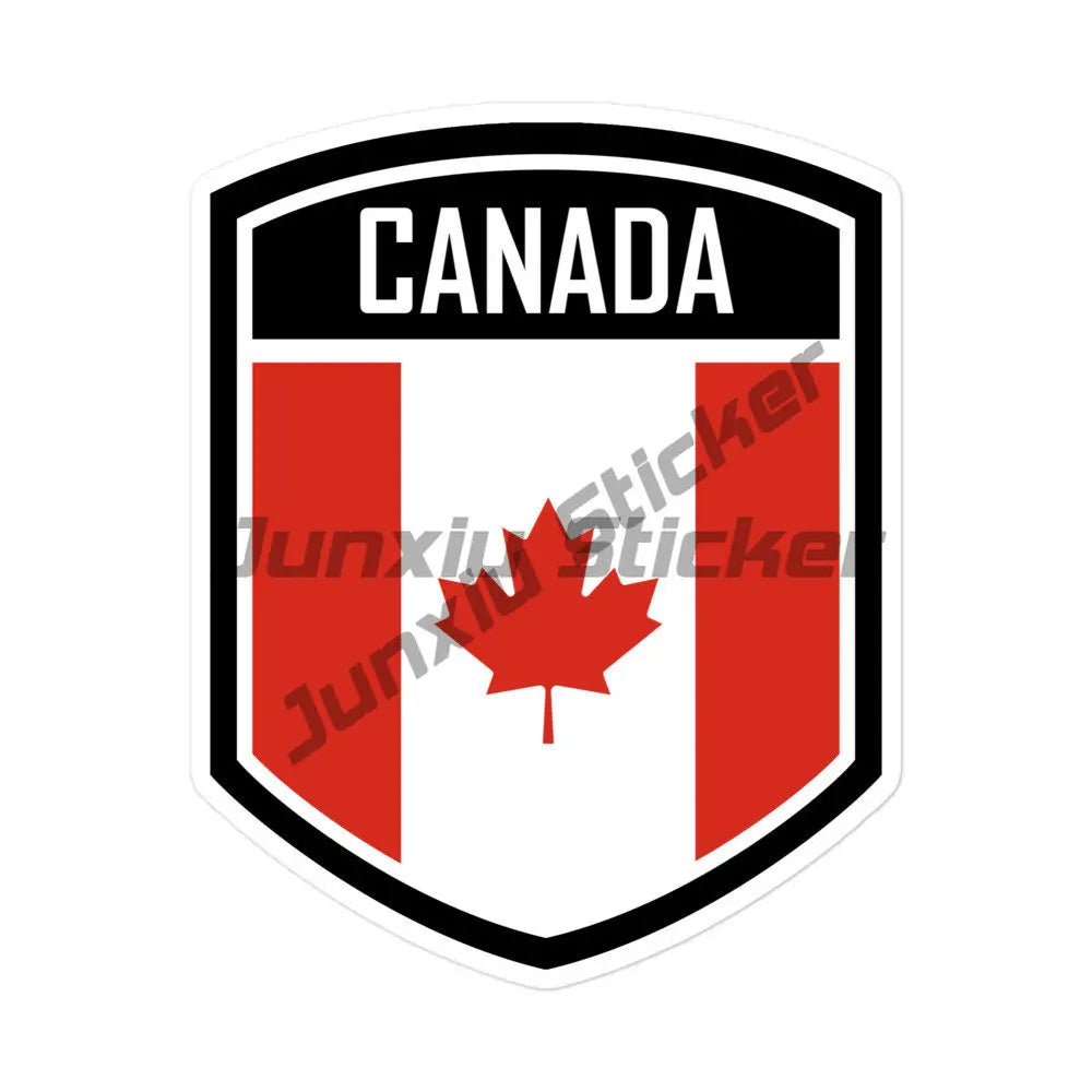Canada Coat of Arms Emblem Sticker Niagara Falls Canada USA Ottawa Seal Sticker Round Flag Map for Car Laptop Fridge Accessories