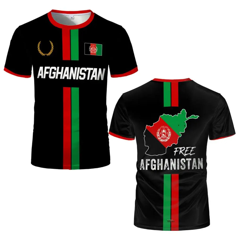 Afghanistan Style Sports football T-shirt