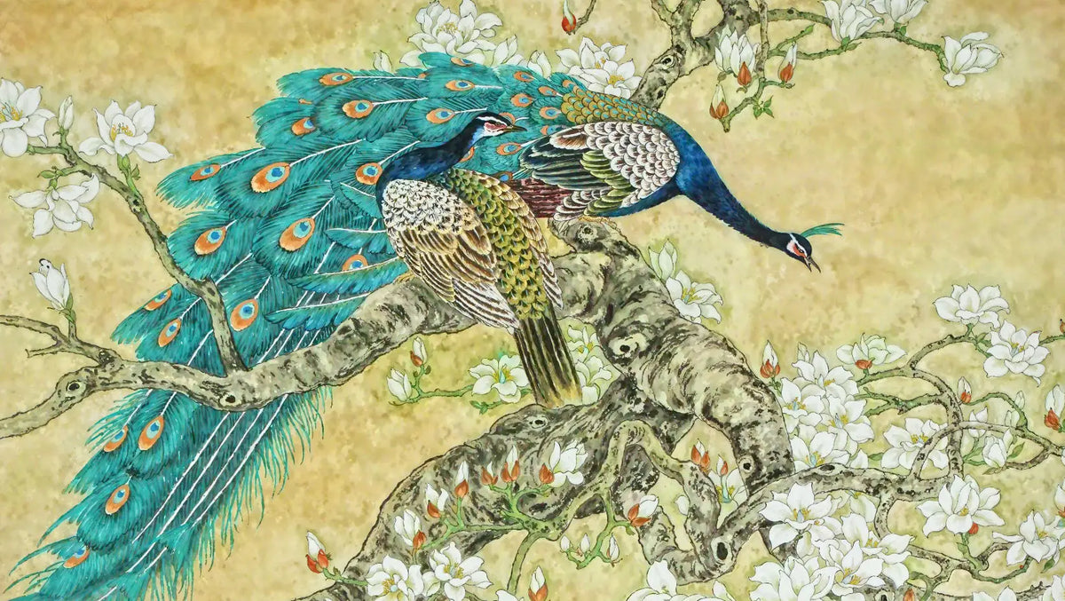 Peacock Mural Wallpaper
