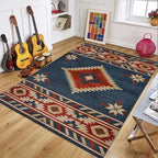Southwest Native American Style Diamond Pattern Carpet