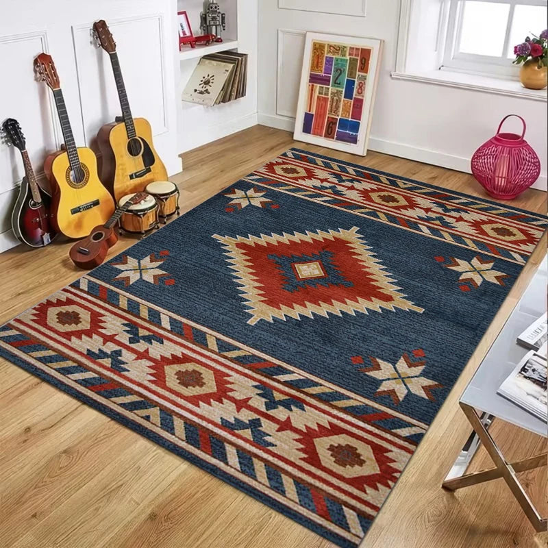 Southwest Native American Style Diamond Pattern Carpet
