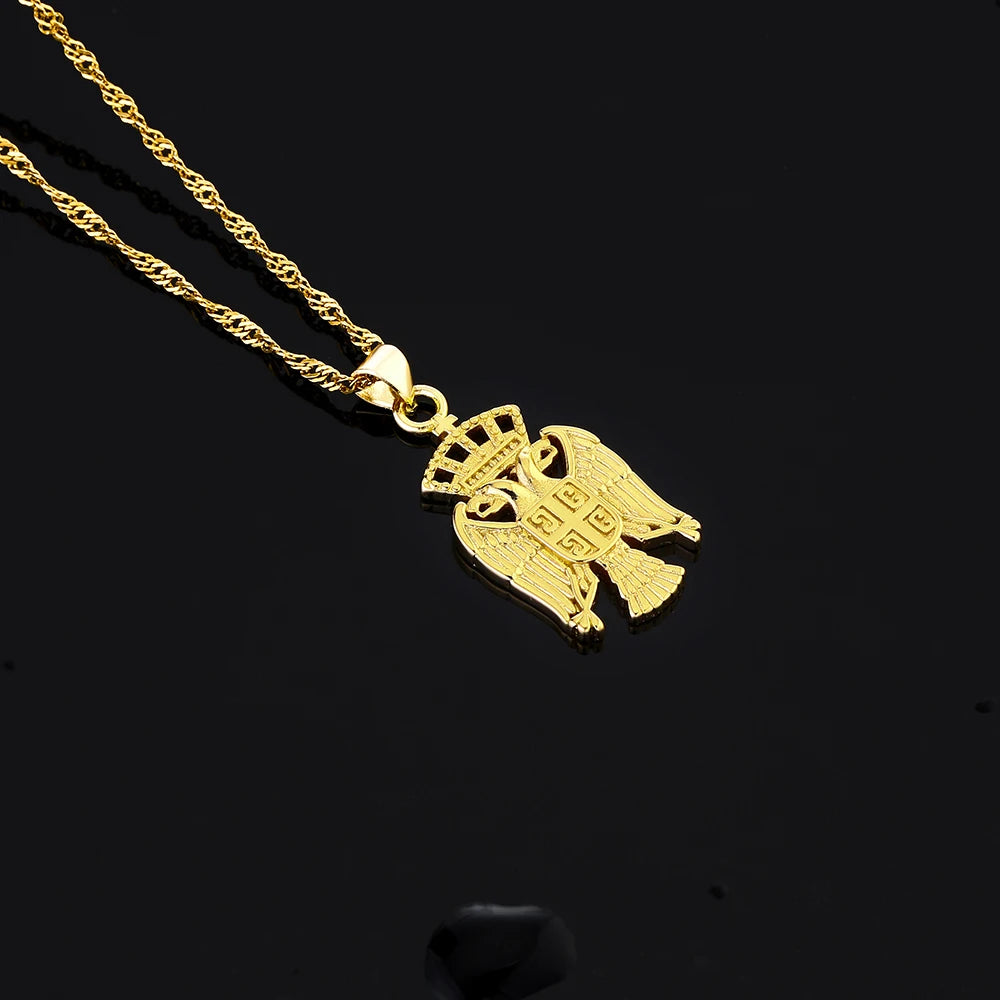 Sonya Eagle Pendant Necklace – Stainless Steel