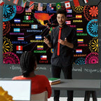 2D Flat Hispanic Heritage Month Backdrop Flag